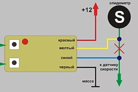 Схема корректора скорости электронной шестирёнки